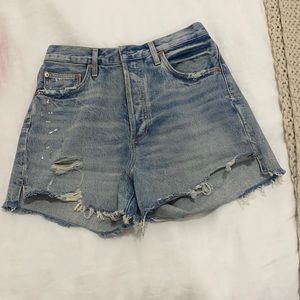 Agolde Dee super high rise short in ricochet